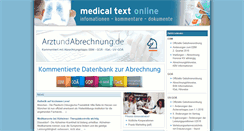 Desktop Screenshot of medical-text.de