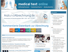 Tablet Screenshot of medical-text.de